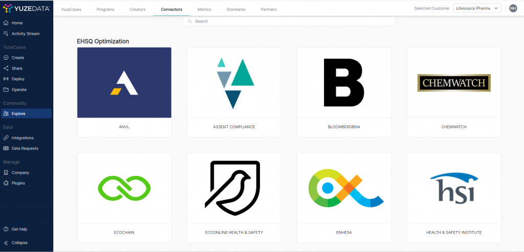 Pre-built connectivity between key systems of record