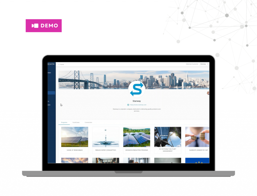 YuzeData Demo - Connected Data for ESG & EHS Software Providers